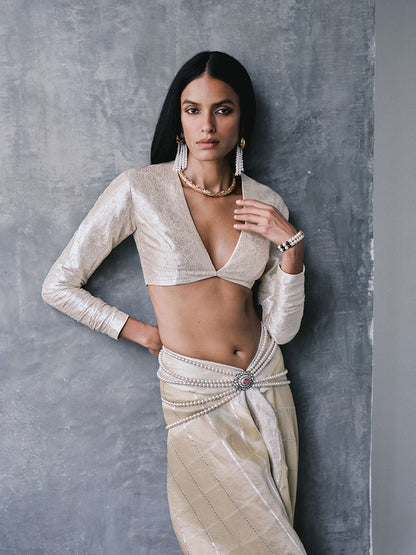 The Ivy Saree In Lemon
