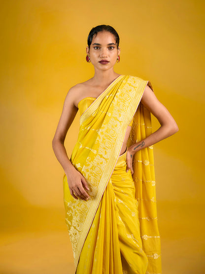 The Golden Ale Saree