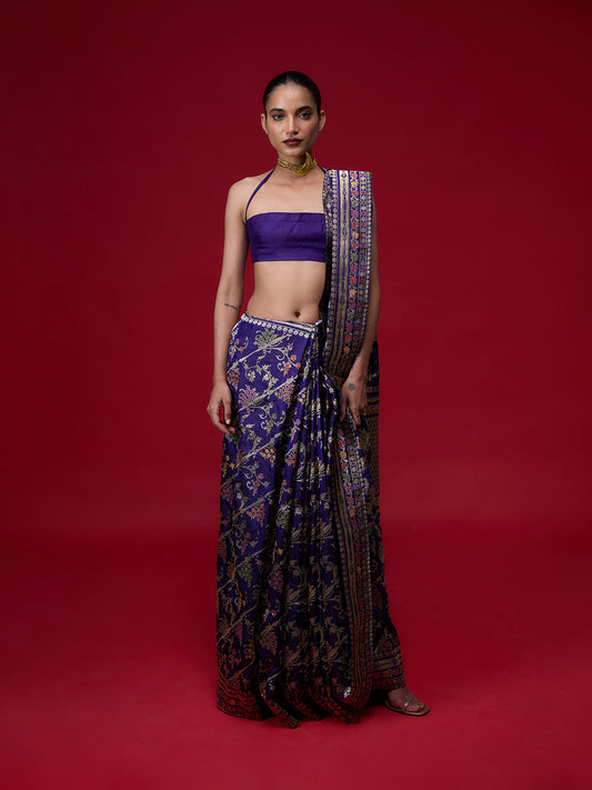 The Purple Eclipse Saree