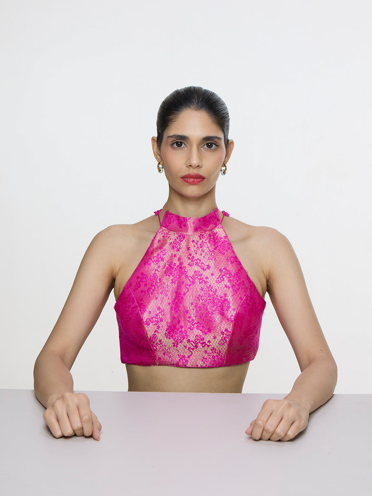 Handwoven Fuchsia Blouse