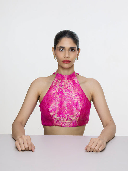 Handwoven Fuchsia Blouse
