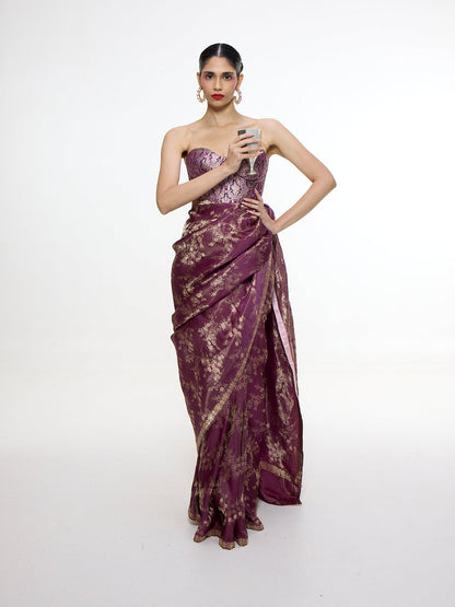 Handwoven Cocoa Brown Saree