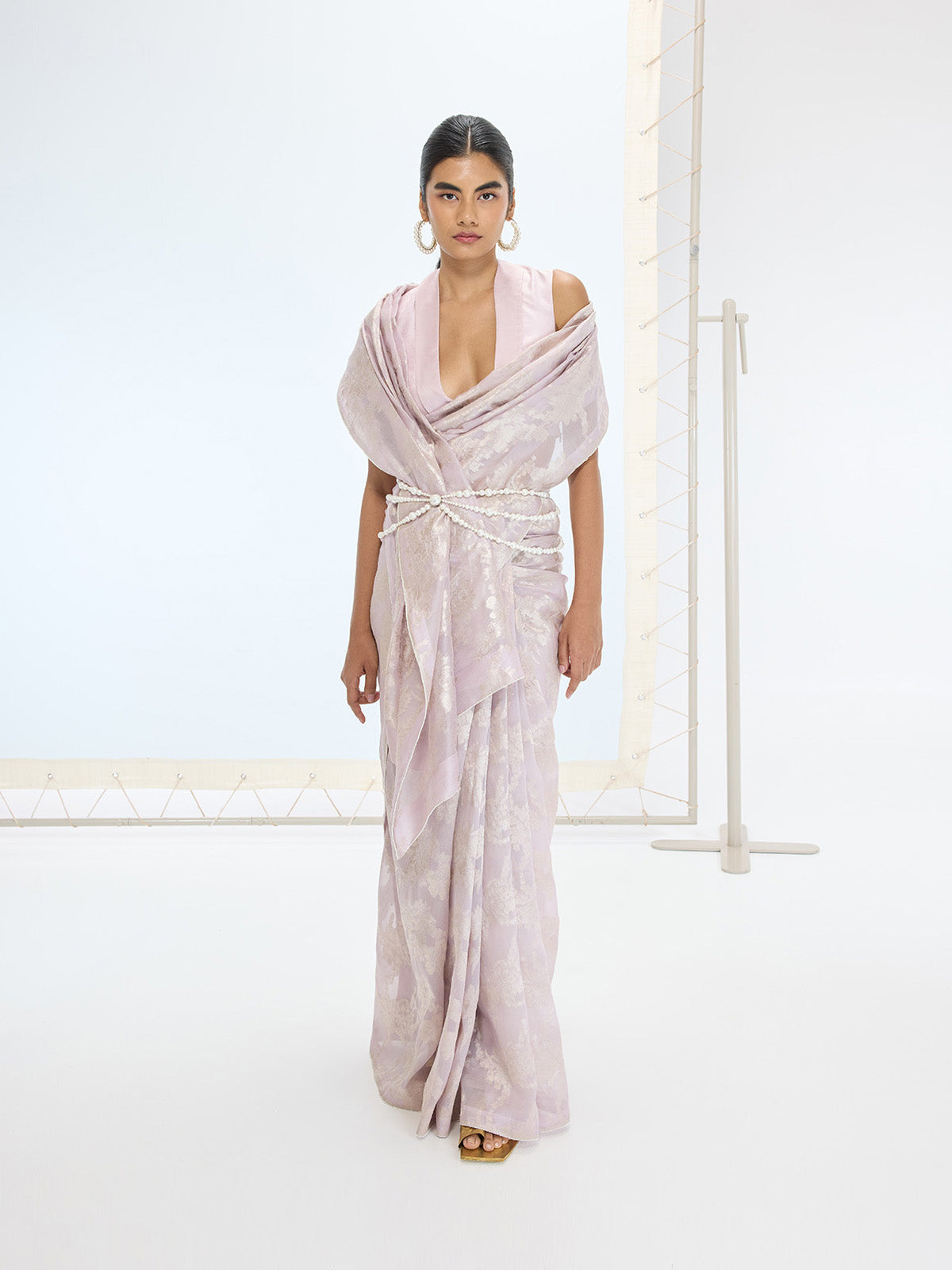 The Diana Saree In Mauve