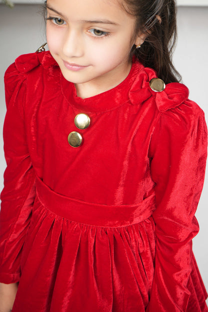 RED VELVET DRESS