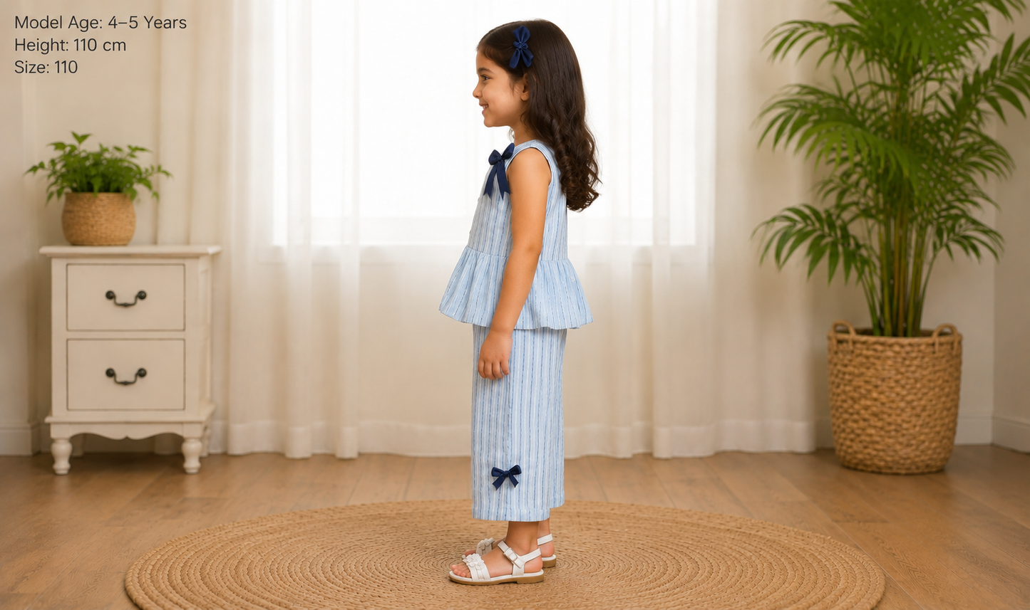Blue stripe cordset