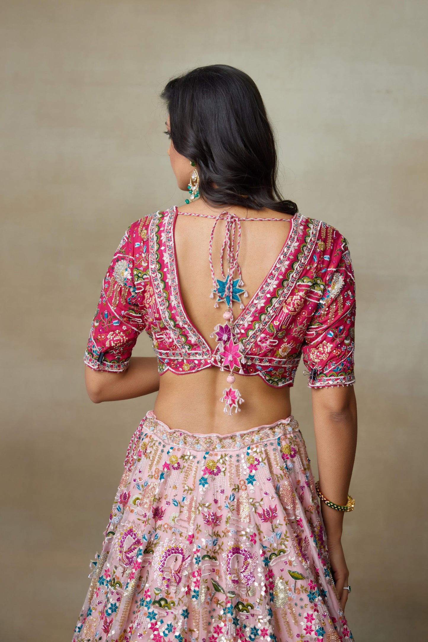 FLAMINGO LEHENGA SET