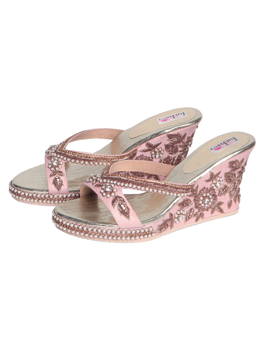 PEACH PEONIES HEEL COVER