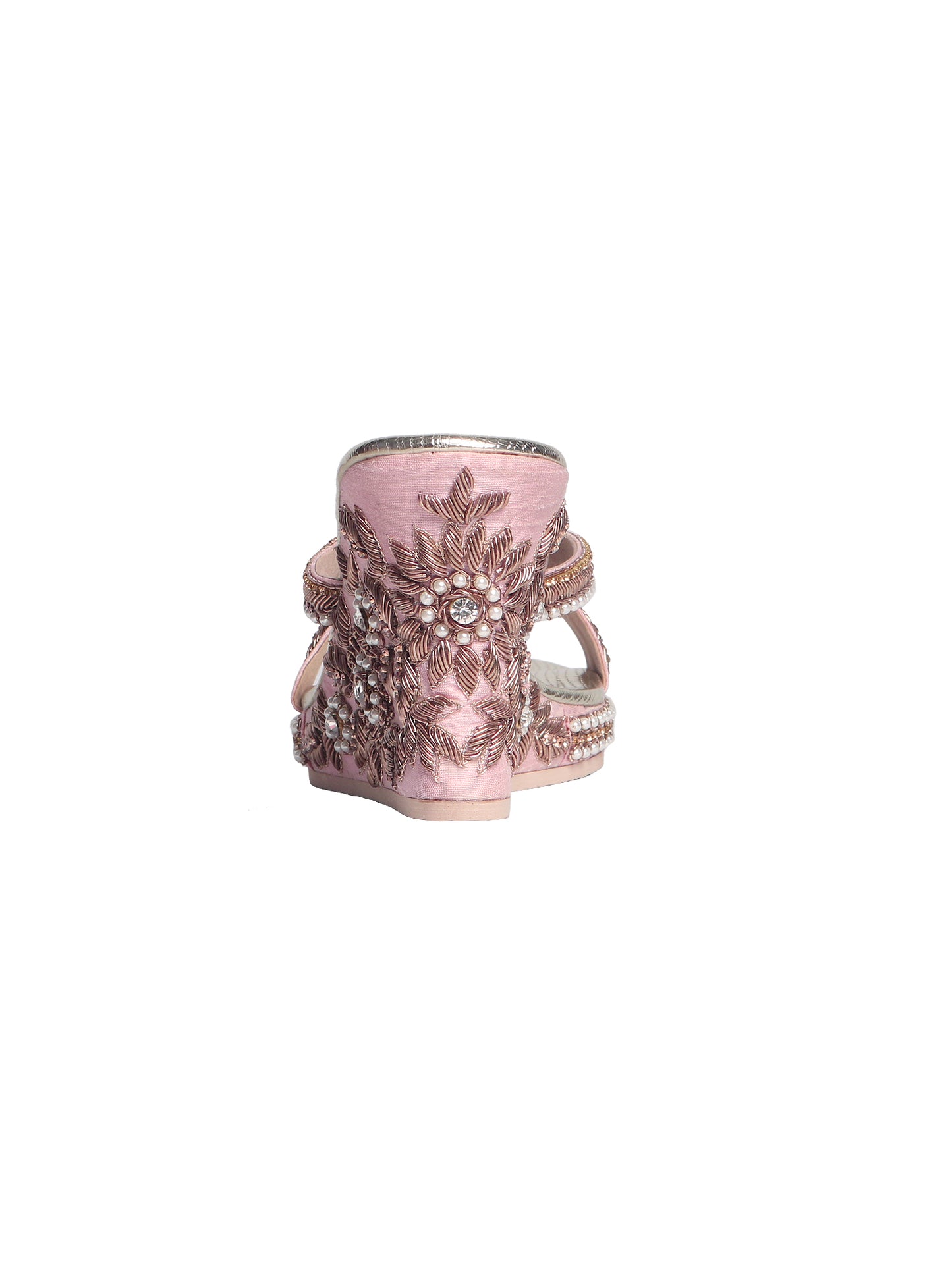 PEACH PEONIES HEEL COVER