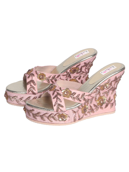 PEACH ROYAL BRIDE HEEL COVER