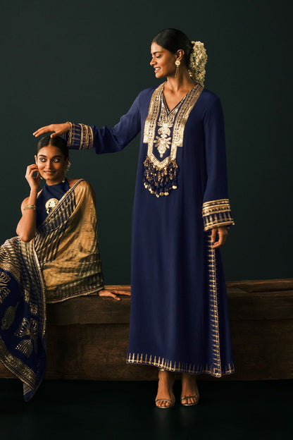 Sapphire Tidal Bloom Kaftan