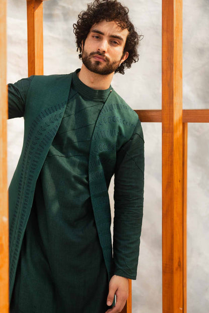 Emerald Green Shrug Set