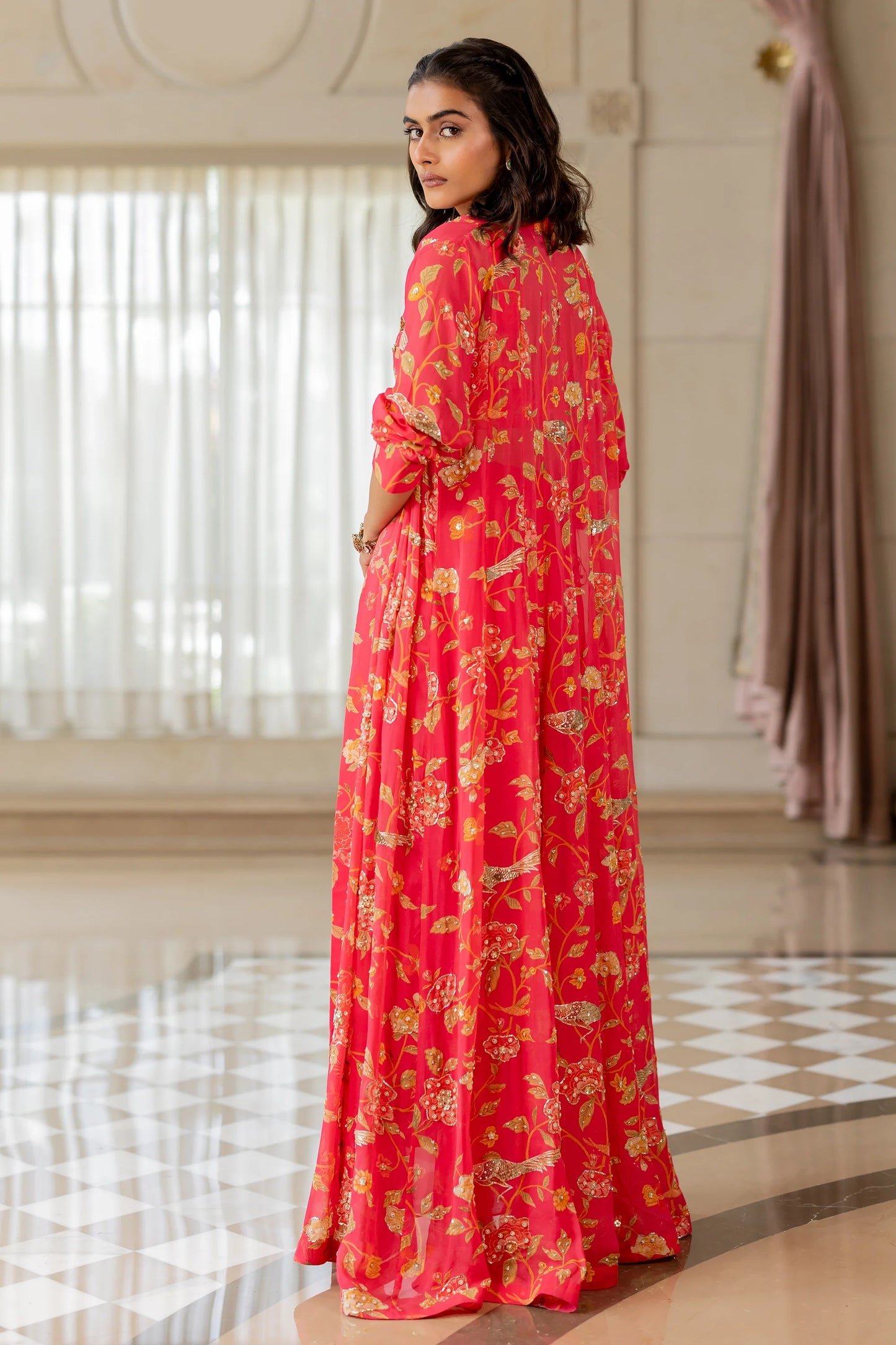 HALIMA JACKET SET – PEONY PINK