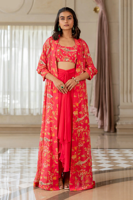 HALIMA JACKET SET – PEONY PINK