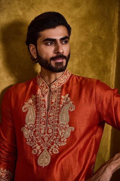 Rust Kurta Salwar Set