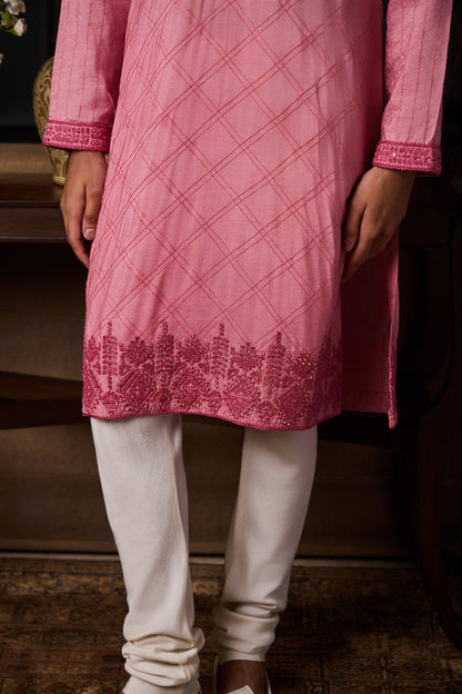 Old Rose Ps Dhagai Kurta Set