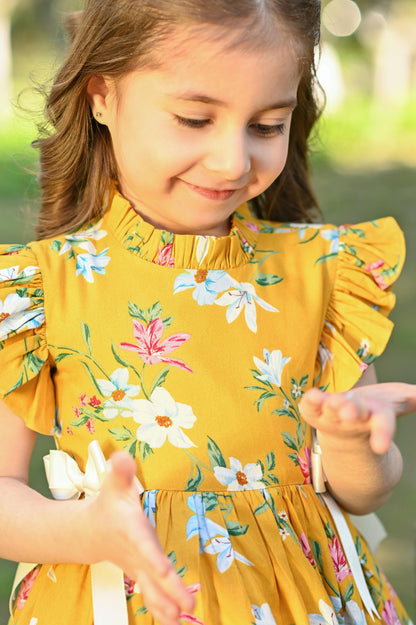 YELLOW POPPY DRESS