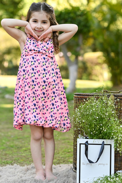 PINK LEOPARD DRESS