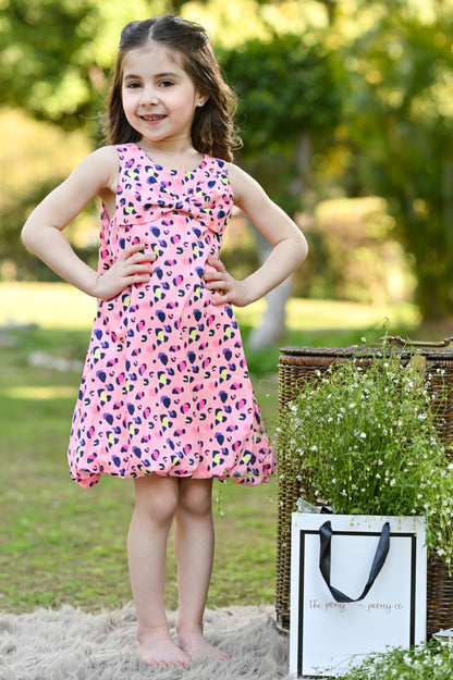 PINK LEOPARD DRESS