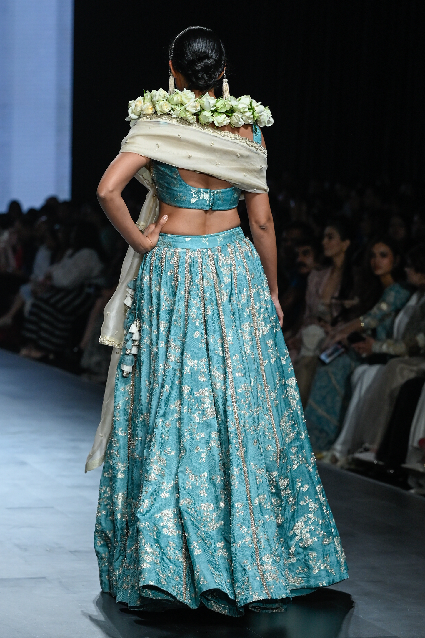 ADELE LEHENGA SET – ICE BLUE