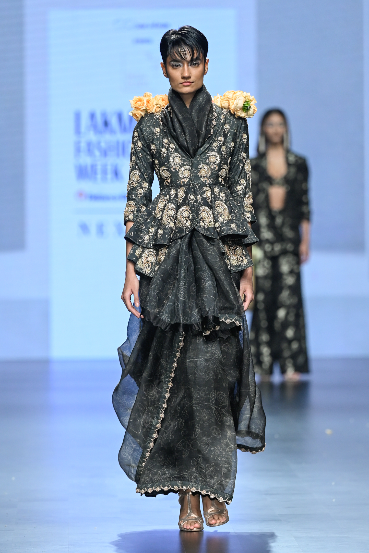 FAYE SAREE JACKET SET