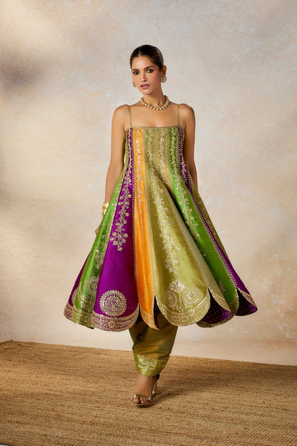 The Paan Pista Anarkali Set