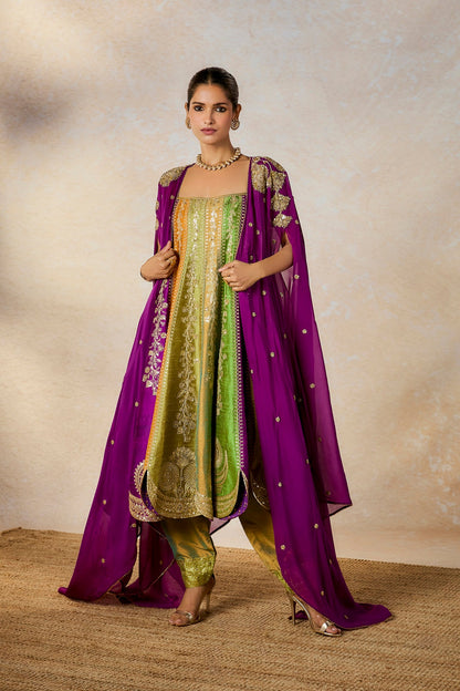 The Paan Pista Anarkali Set