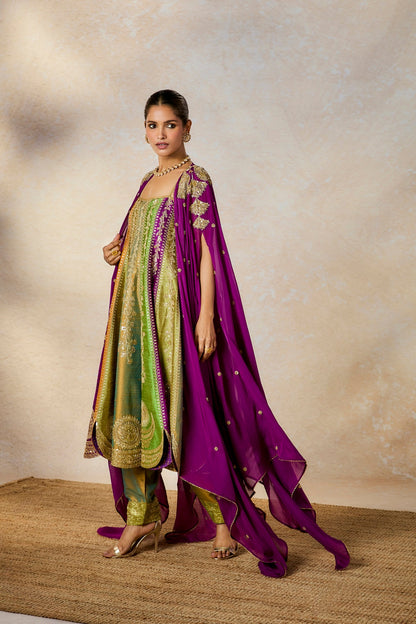 The Paan Pista Anarkali Set