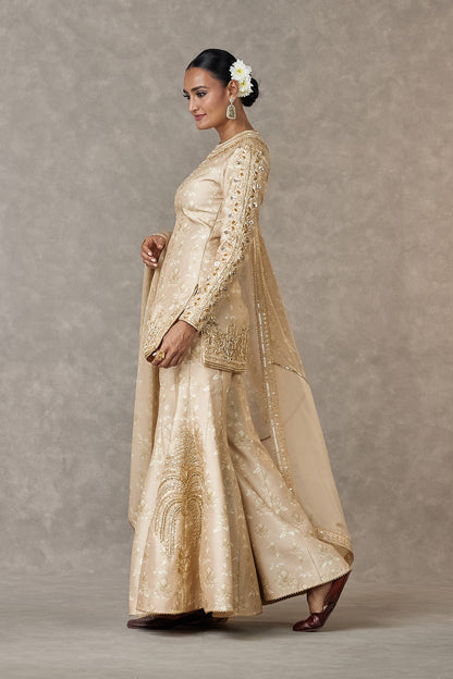Beige Narangi Bagh Sharara Set