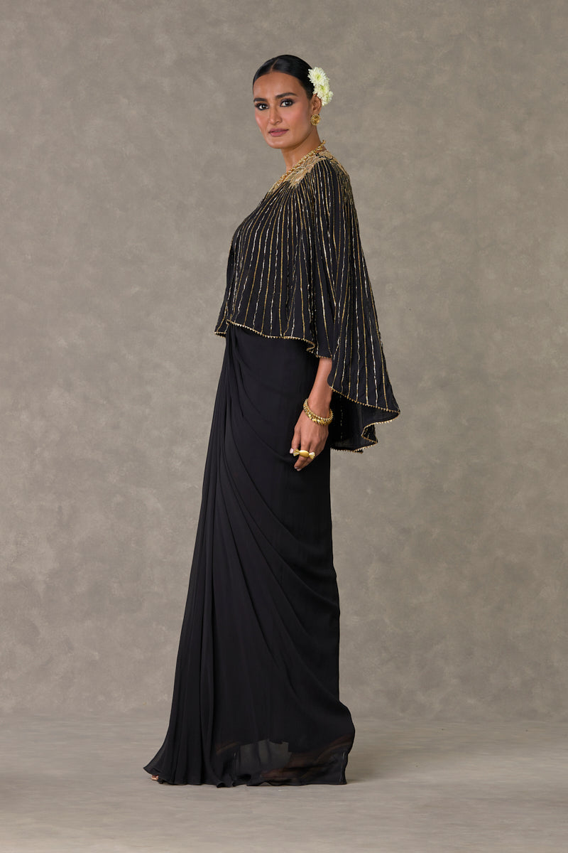 Black Neel-Kamal Cape Set