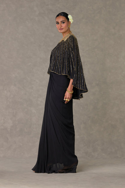 Black Neel-Kamal Cape Set