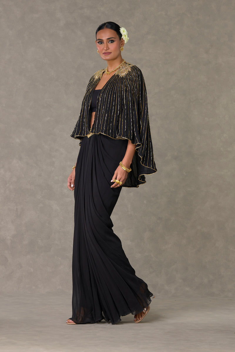 Black Neel-Kamal Cape Set