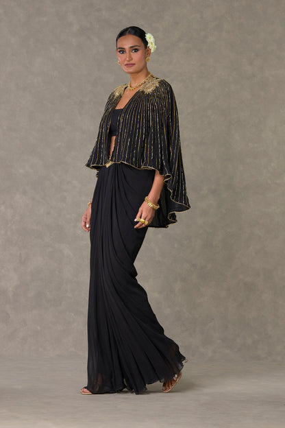 Black Neel-Kamal Cape Set