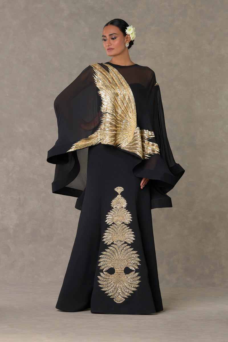 Black Son-Chidiya Cape Set