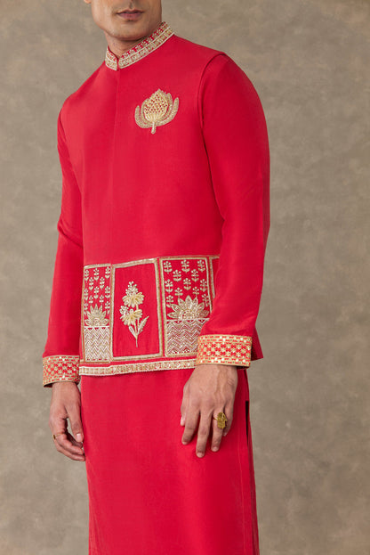 Red Anar Kurta