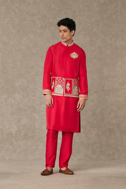 Red Anar Kurta