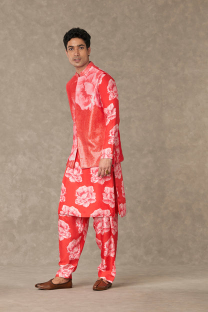 Red Gulaab Kurta