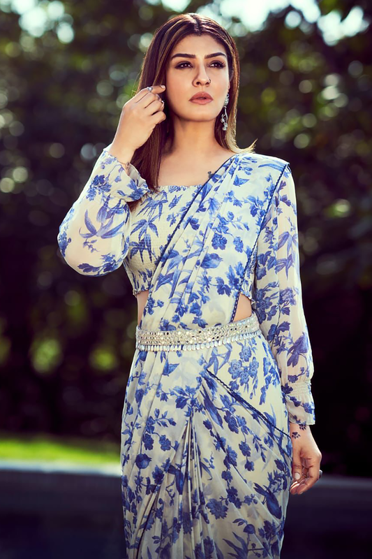 Raveena Tandon in the ARENA SAREE SET