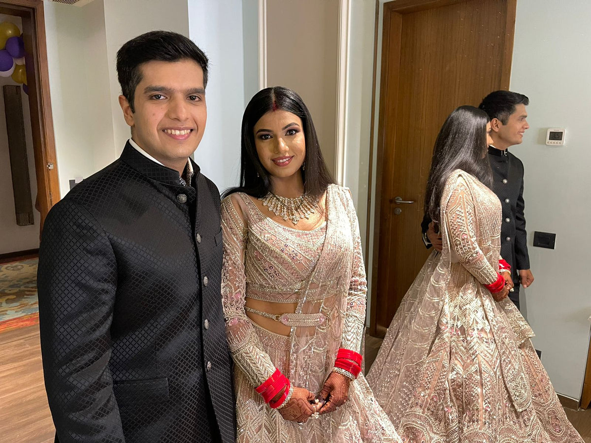 Dyna Bhatia in Silver Lehenga