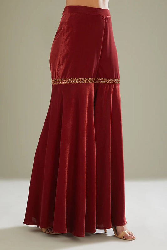 peach sharara set