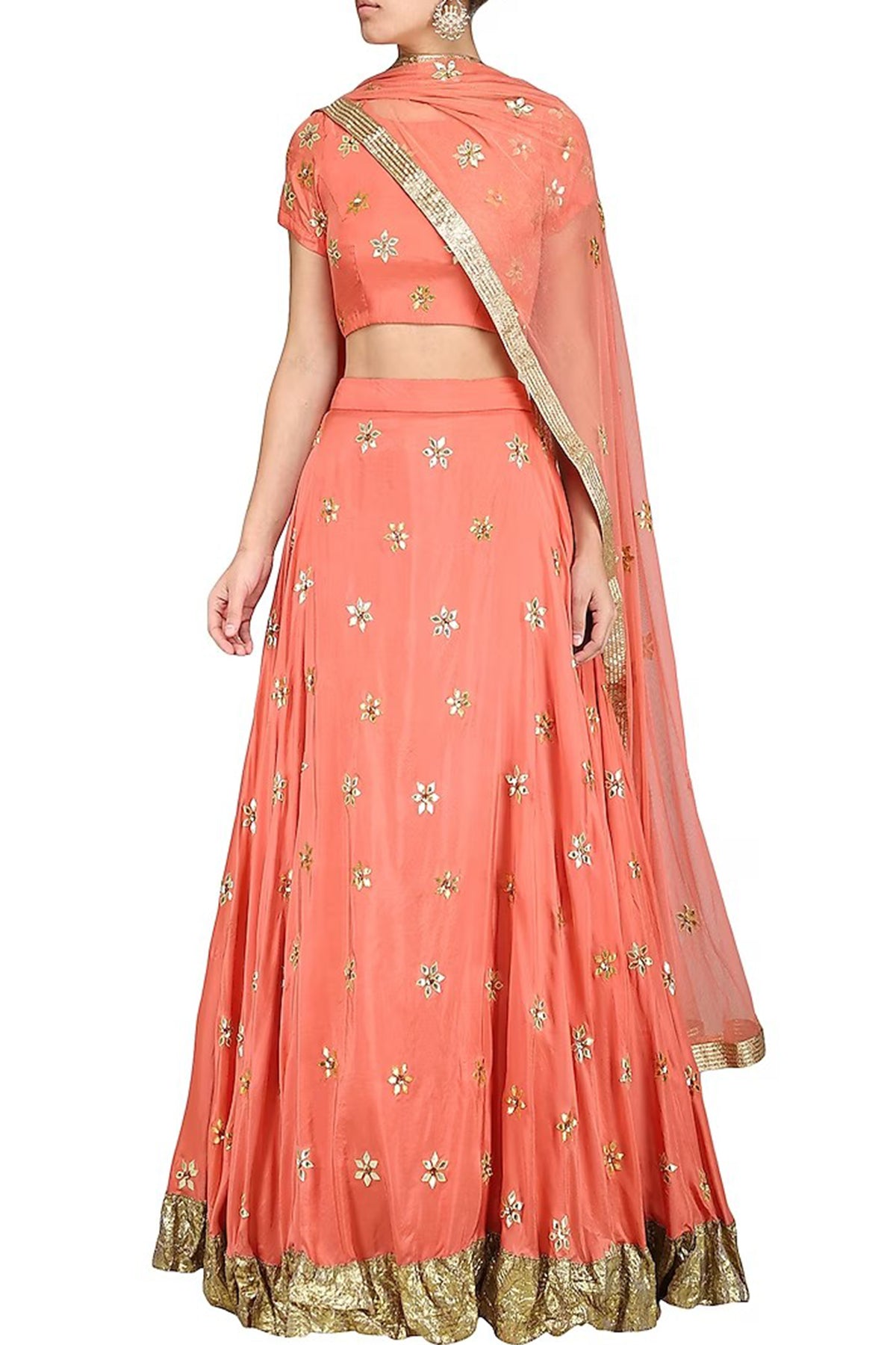 Coral Lehenga set