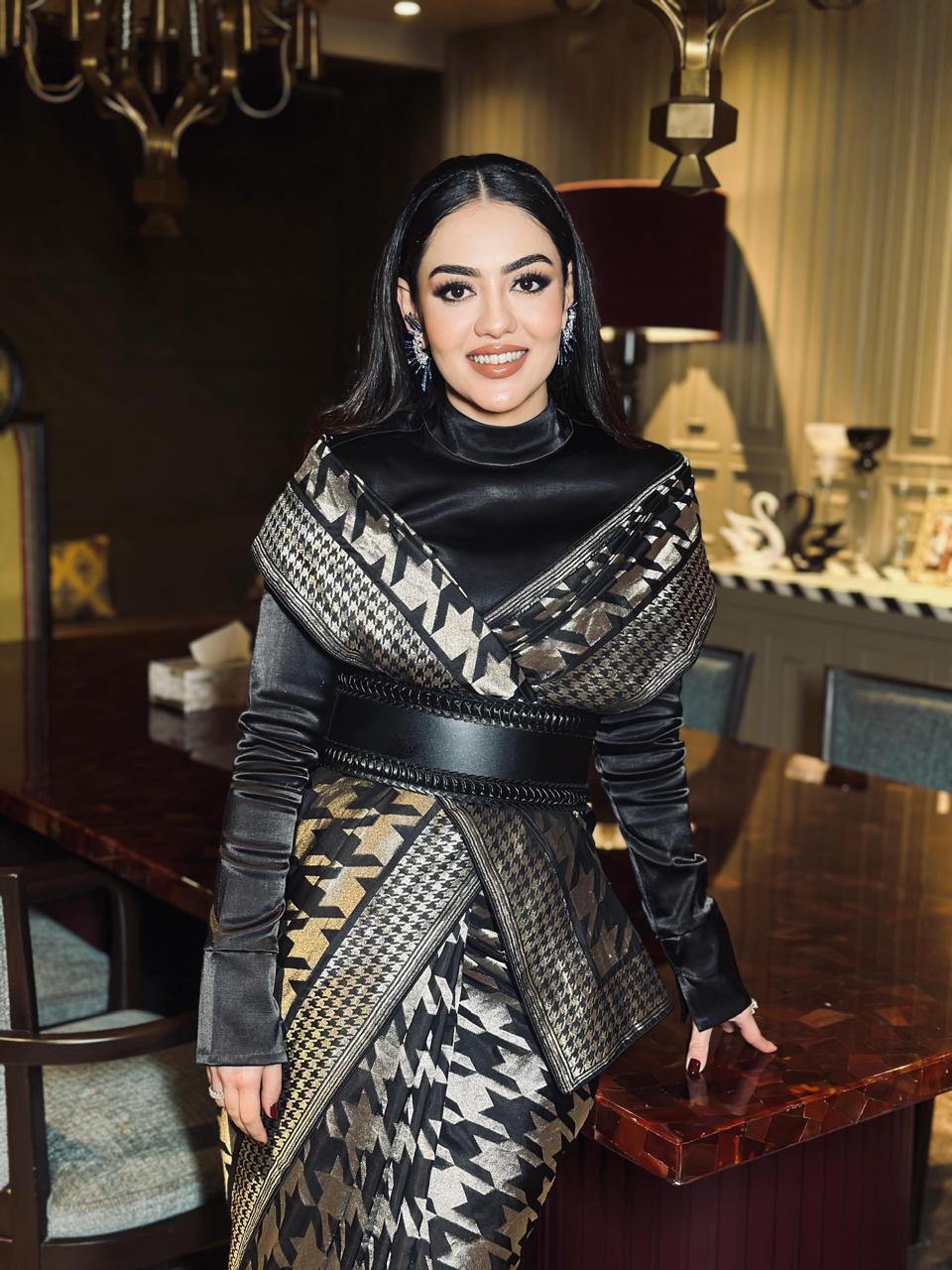 Black Gerum Saree
