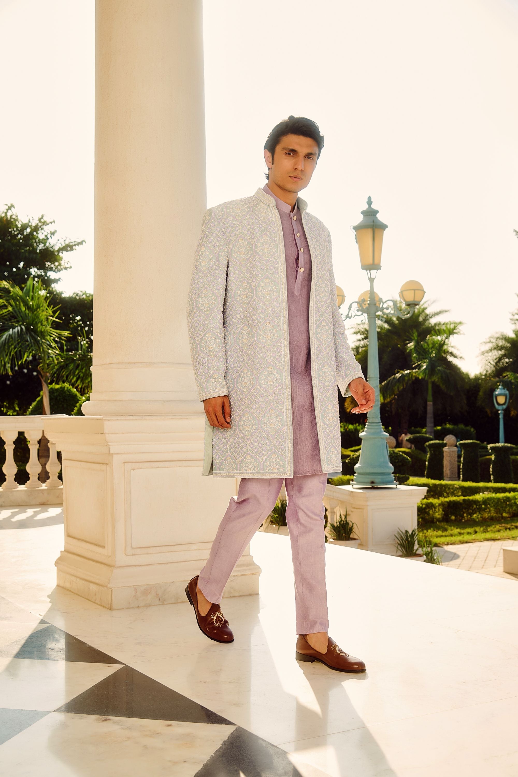 Designer Pink Sherwani