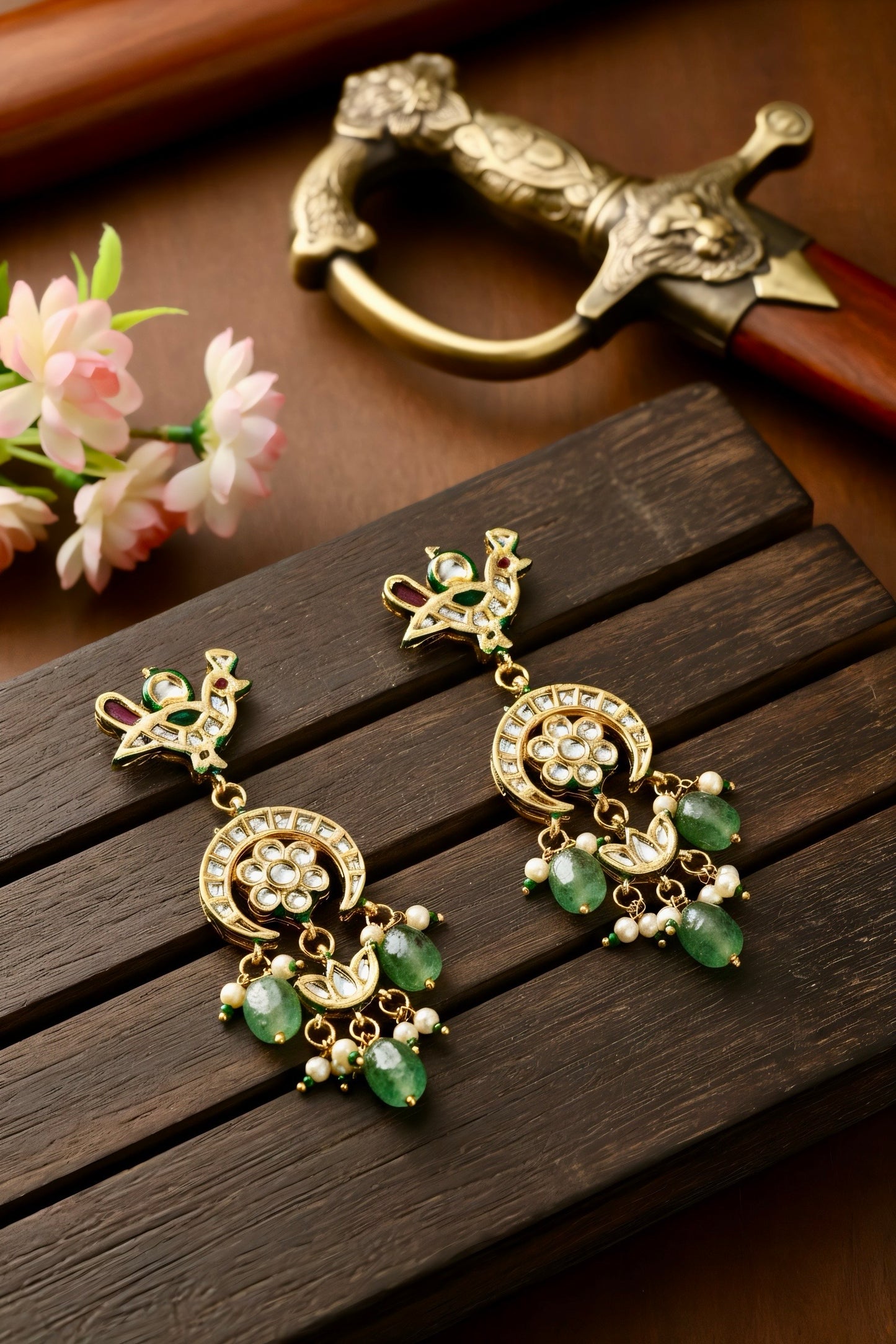 Gold plated ethnic   earings