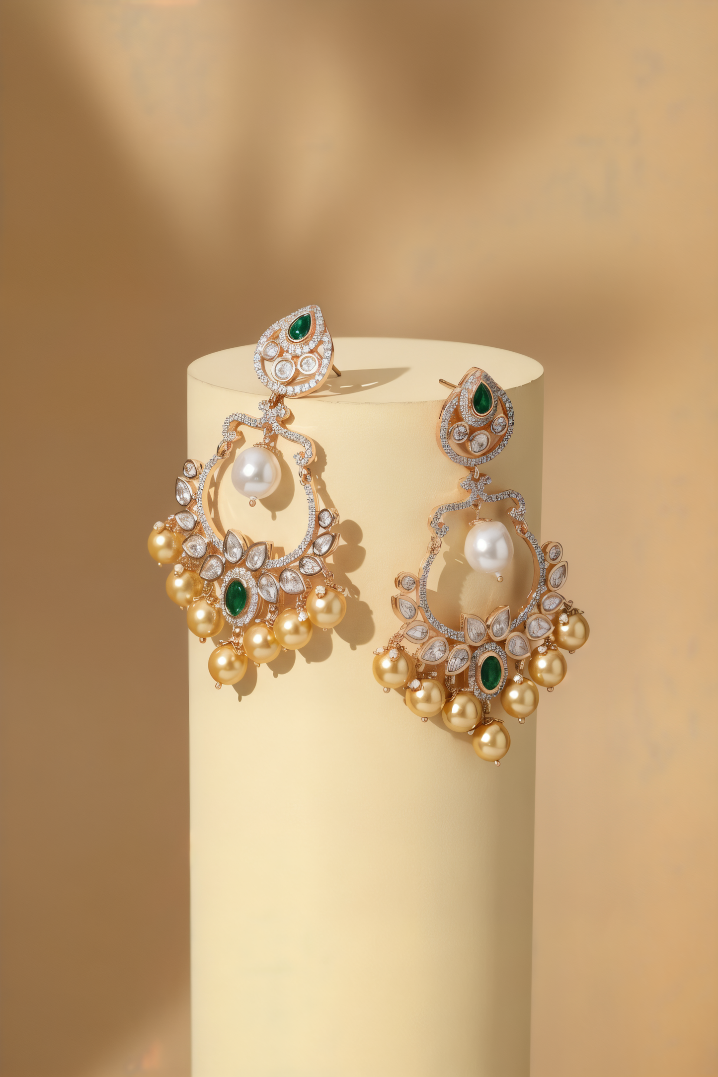 Gold plated ethnic earings