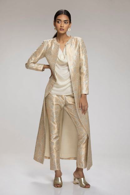 Pearl Jacket Set Cream