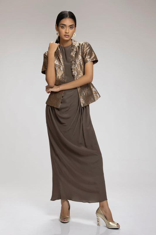 Jasper Gown Set Cement Grey