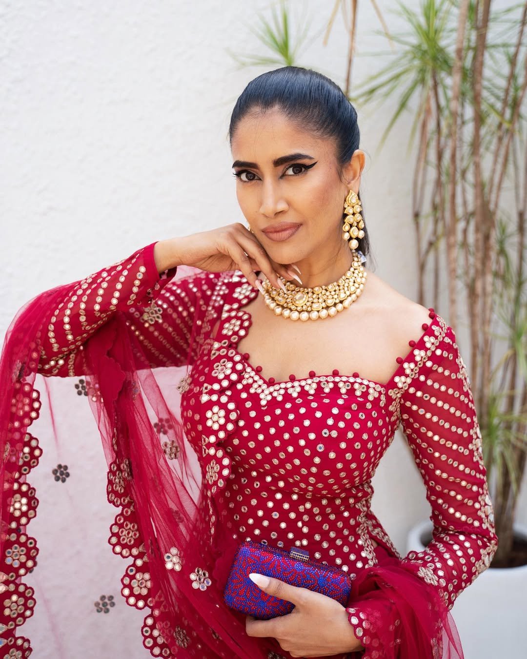 Mellow Wine Sharara Set (ALISHA PEKHA)
