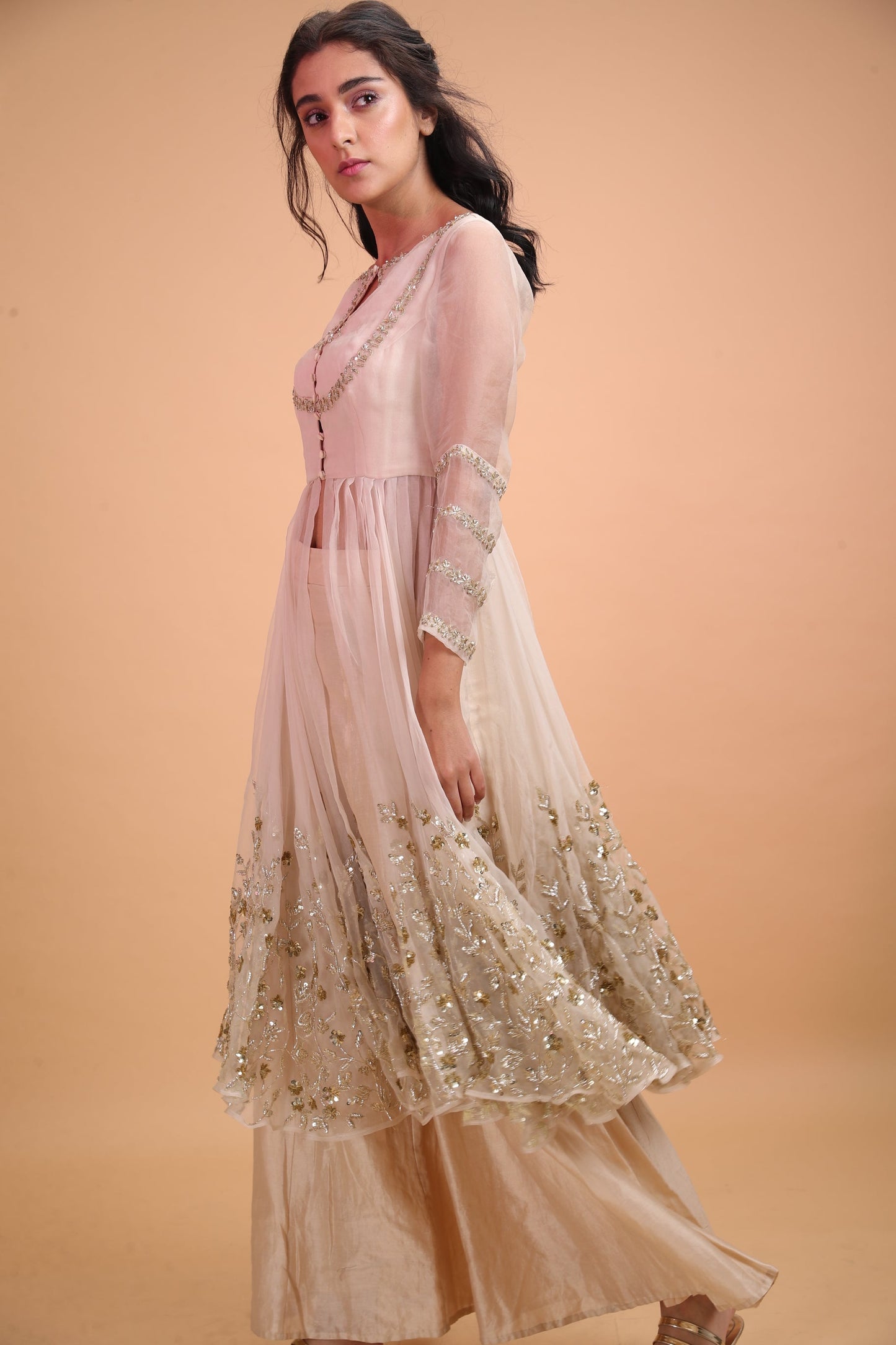 White Jacket With Sequins Jaal