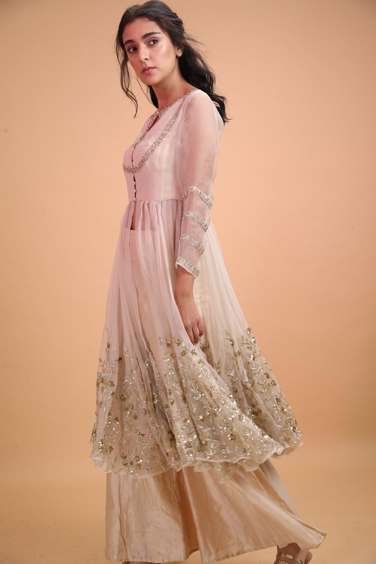 White Jacket With Sequins Jaal