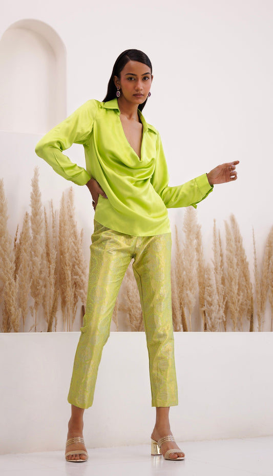 Rania Co-ord Set Lime Green